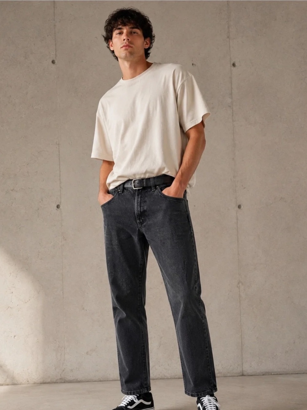 Men's Wrangler Rustlers 30x30 Straight-Leg Black Jeans